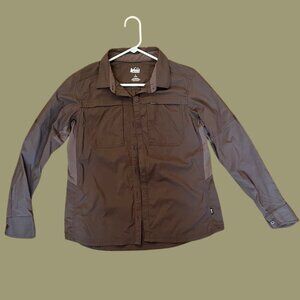 REI Long Sleeve Hiking Shirt- UPF 50 -Size Large